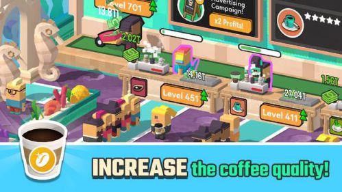 Idle Coffee Corp mod vô hạn tiền